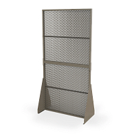 Double-Sided Freestanding Art Storage Screen Double-Sided Freestanding Art Storage Screen