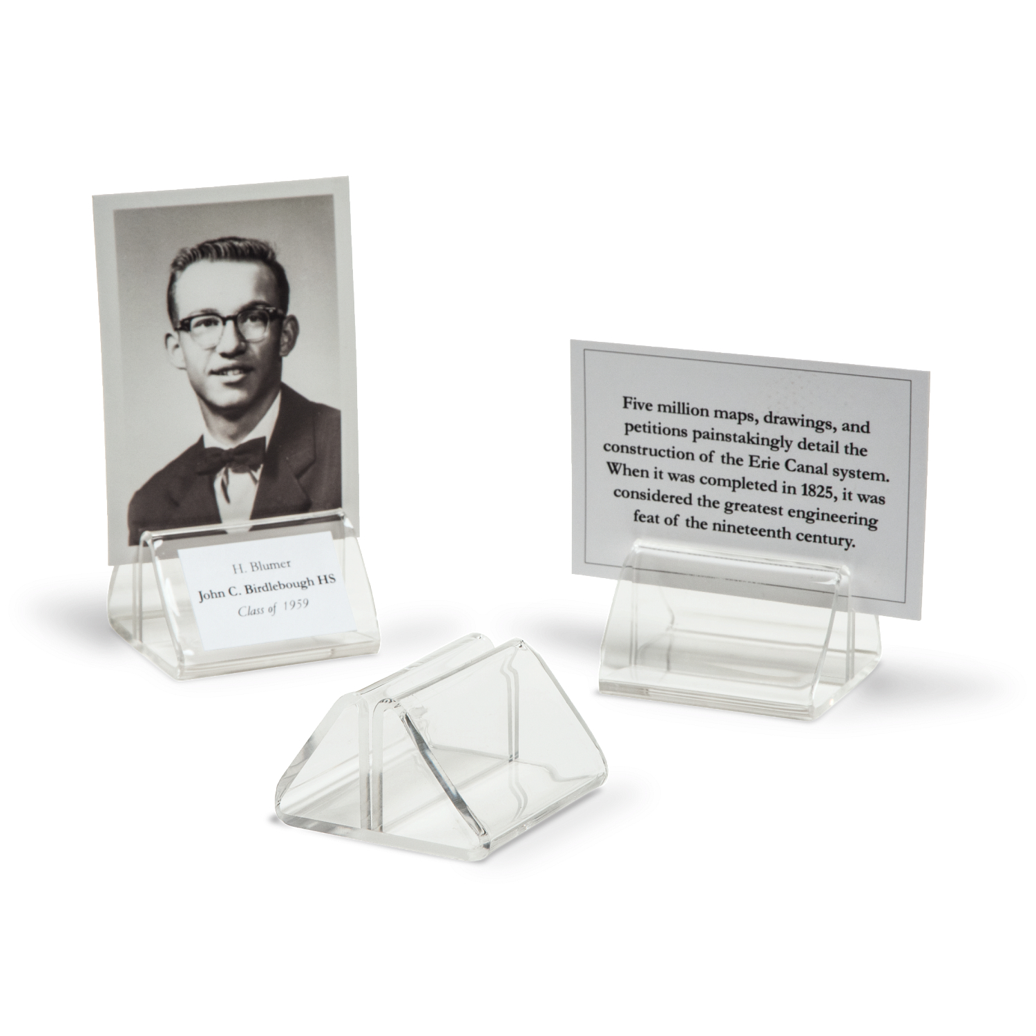 Acrylic Label Front Pinch Clips (12-Pack)