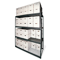 84"H Steel 48-Carton Record Storage Rack 84"H Steel 48-Carton Record Storage Rack