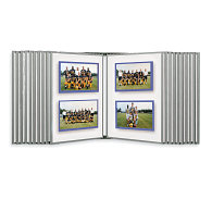 Multiplex System 8000 Wall-Mount 20-Panel White Mat Board Displayer Multiplex System 8000 Wall-Mount 20-Panel White Mat Board Displayer