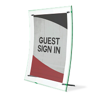 Acrylic Tabletop Curved Sign Holder Acrylic Tabletop Curved Sign Holder