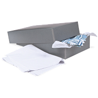 Gaylord Archival® Blue/Grey Barrier Board Textile Box with Tissue Gaylord Archival® Blue/Grey Barrier Board Textile Box with Tissue