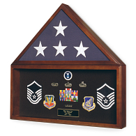 Memorial Flag & Memorabilia Display Case