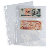 Archival Polyester 3-Pocket Currency Page Archival Polyester 3-Pocket Currency Page