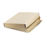 Gaylord Archival&#174; Tan Barrier Board Drop-Front Deep Lid Print Box