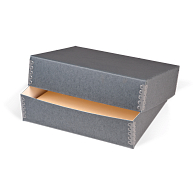 Gaylord Archival® Blue/Grey Barrier Board Deep Lid Print Box Gaylord Archival® Blue/Grey Barrier Board Deep Lid Print Box