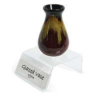 Acrylic Riser with Label Holder Acrylic Riser with Label Holder