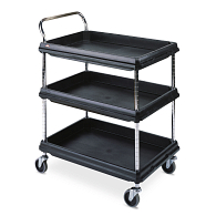 Metro Deep Ledge 2-Shelf Utility Cart