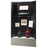 Gaylord Archival® Keynote Corner Floor-Standing Wall Exhibit Case Gaylord Archival® Keynote Corner Floor-Standing Wall Exhibit Case
