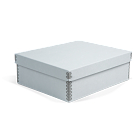 4 3/4H x 11 3/4W x 14 1/4L - Fits 2 (2 levels of 1) in 1 Record Storage Carton