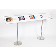Reader Rail for Freestanding Gallery Information Stands