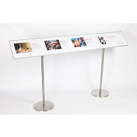 Reader Rail for Freestanding Gallery Information Stands