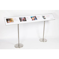 Reader Rail for Freestanding Gallery Information Stands Reader Rail for Freestanding Gallery Information Stands