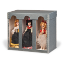 3-doll box shown with windows.
