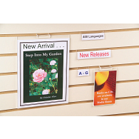 Acrylic Slatwall Slip-In Sign Holder Acrylic Slatwall Slip-In Sign Holder