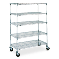 Metro Super Adjustable Mobile Wire Shelving Rack Metro Super Adjustable Mobile Wire Shelving Rack