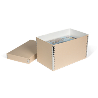 Gaylord Archival&#174; Tan Barrier Board Shallow Lid Box