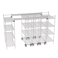 Metro Overhead Track High-Density Shelving System for 12 ft. Spaces Metro Overhead Track High-Density Shelving System for 12 ft. Spaces