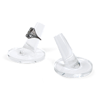 Acrylic Ring Stands with Round Base (5-Pack) Acrylic Ring Stands with Round Base (5-Pack)