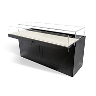 Gaylord Archival® Caroline Slide-Out Deck Exhibit Case with Cabinet Base Gaylord Archival® Caroline Slide-Out Deck Exhibit Case with Cabinet Base