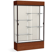 Waddell Reliant Floor-Standing Wall Exhibit Case with Lighted Cornice Waddell Reliant Floor-Standing Wall Exhibit Case with Lighted Cornice