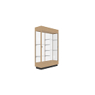 Shown with White Laminate Back in Natural Maple
