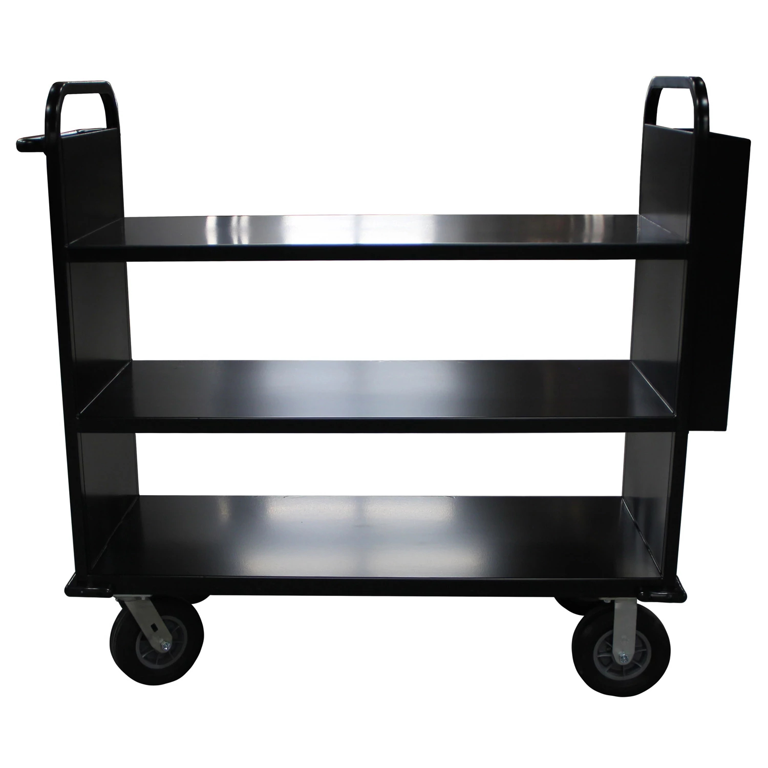 Gaylord Archival® The Book Beast™ 3-Tier Flat Shelf Steel Book Truck