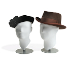 Female and Male Head Forms in White