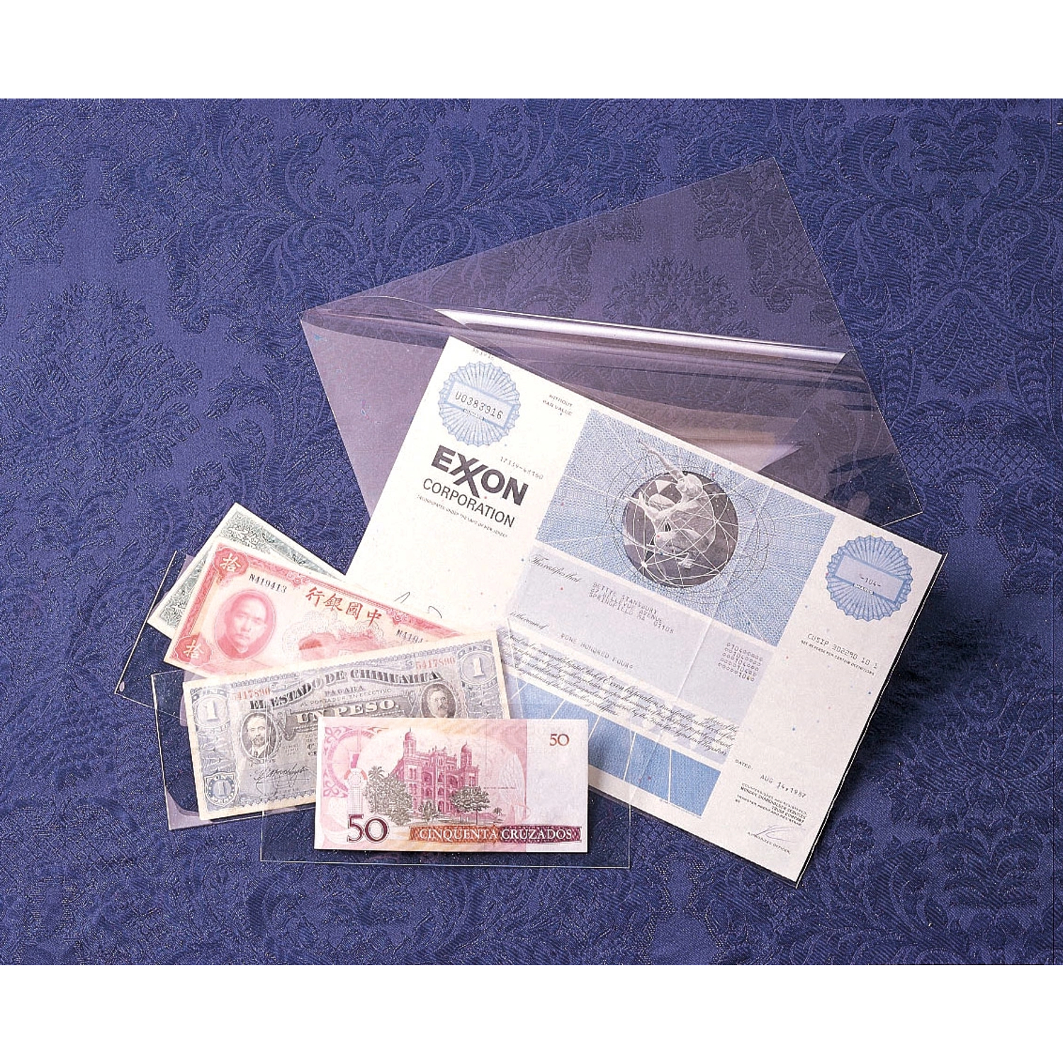 3 mil Archival Polyester Small Currency & Check L-Sleeves (25-Pack)