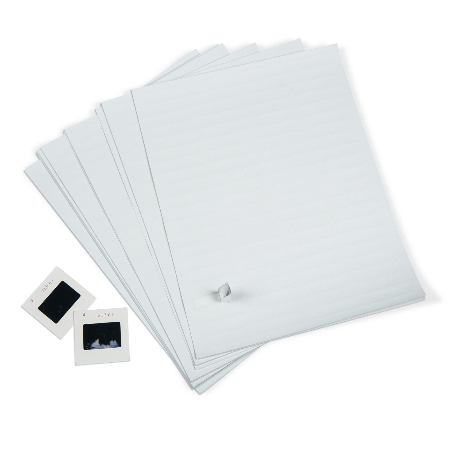 Foil-Back Laser/Inkjet 35mm Slide Labels (2,520-Pack)