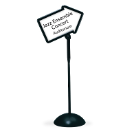 Safco&#174; Write Way&#174; Indoor Double-Sided Directional Arrow Message Board Stand
