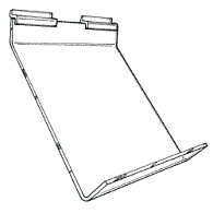 Acrylic Angled Slatwall Shelf Acrylic Angled Slatwall Shelf