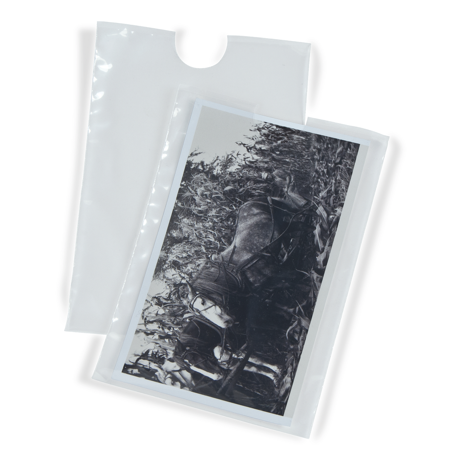 2 mil Polyethylene Short Side Opening Negative Envelopes (100-Pack)