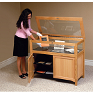 47"W case with locking base shown.