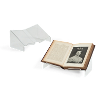 Acrylic Lipped Open Book Cradle Acrylic Lipped Open Book Cradle
