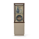 Shown with optional removable back panel and glass shelf