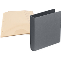 1" D-Ring Buckram Photo Preservation Album with 35 Cream Pages & Protectors 1" D-Ring Buckram Photo Preservation Album with 35 Cream Pages & Protectors