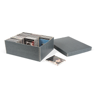 Gaylord Archival&#174; Blue/Grey Shallow Lid CD Box