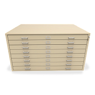 Gaylord Archival® Extra-Large Locking 8-Drawer Horizontal Flat File Gaylord Archival® Extra-Large Locking 8-Drawer Horizontal Flat File