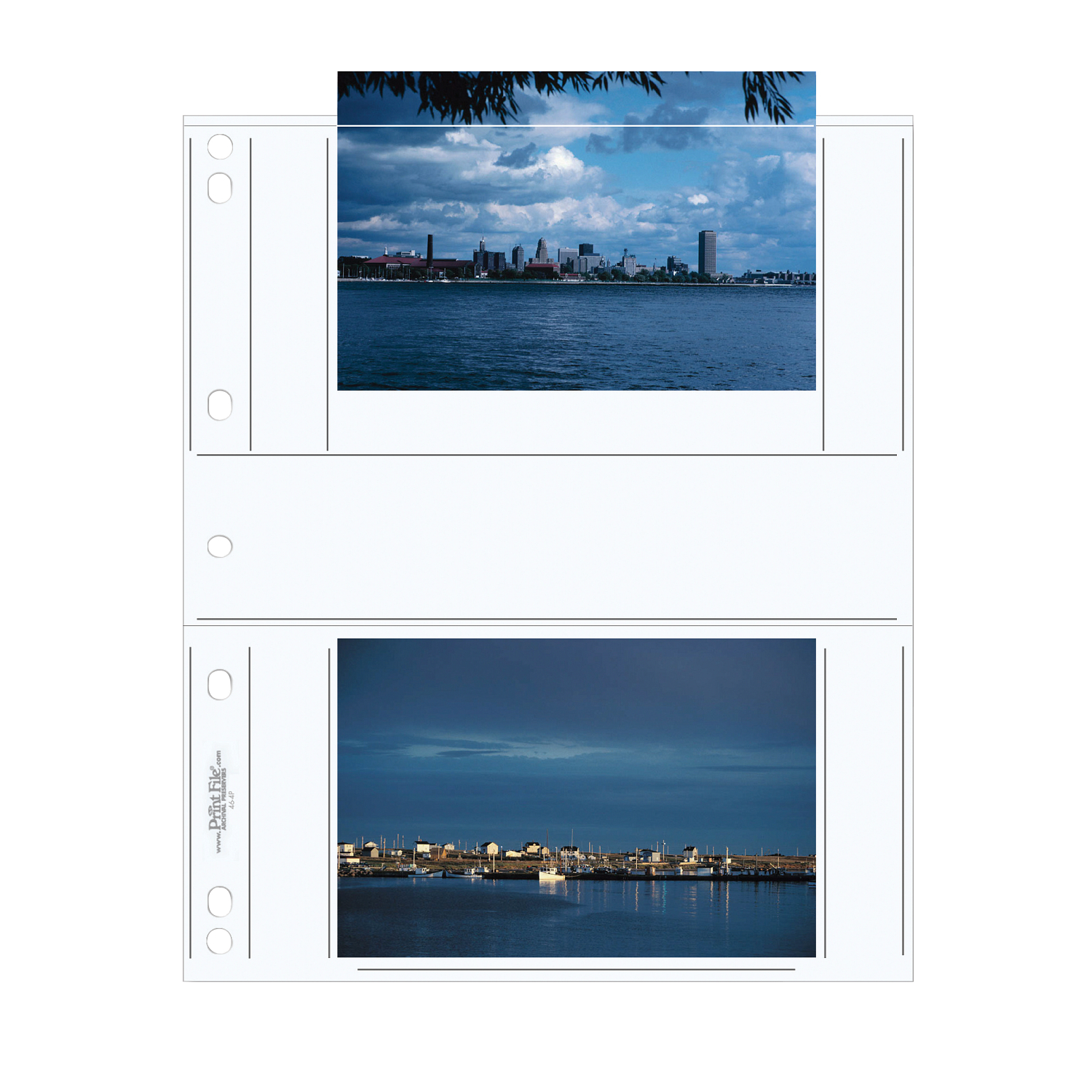 Print File® 8 mil Polypropylene Album Pages for 4 x 6" Prints (25-Pack)