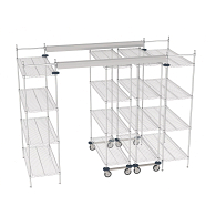 Metro Overhead Track High-Density Shelving System for 10 ft. Spaces Metro Overhead Track High-Density Shelving System for 10 ft. Spaces
