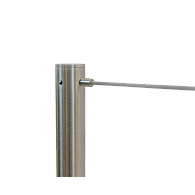 Receiver Post for Q-Cord™ Dual Retractable Cord Museum Barriers Receiver Post for Q-Cord™ Dual Retractable Cord Museum Barriers