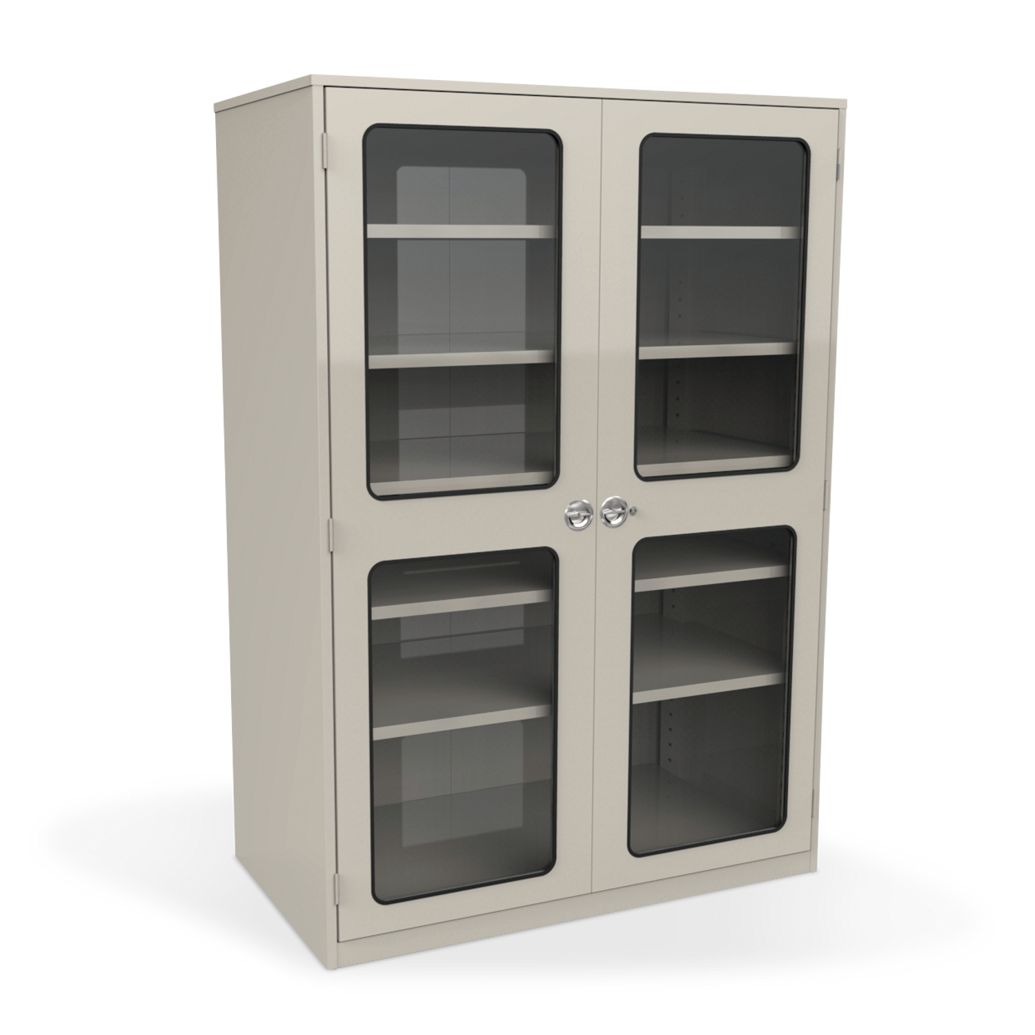 Mid-Depth Museum Cabinet with Glass Doors