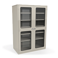 Mid-Depth Museum Cabinet with Glass Doors Mid-Depth Museum Cabinet with Glass Doors