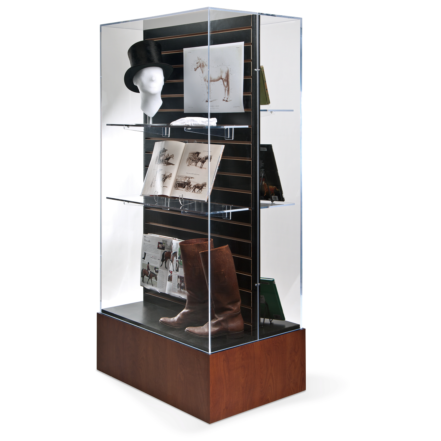 Gaylord Archival® Keynote Freestanding Double-Sided Exhibit Case