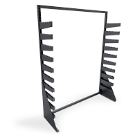 Single-Sided Freestanding Textile Roll Storage Rack Single-Sided Freestanding Textile Roll Storage Rack