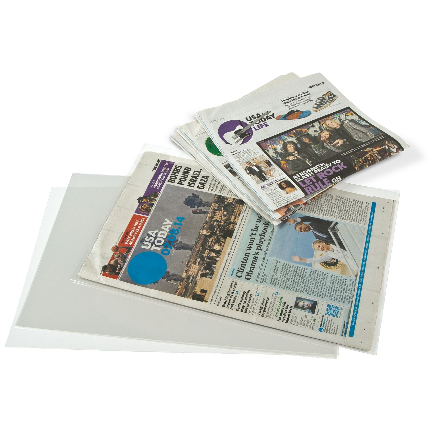 Gaylord Archival® 3 mil Archival Polyester Newspaper Sleeves (5-Pack)