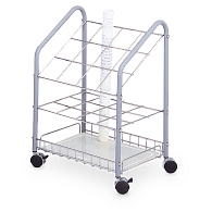 Safco&#174; 12-Compartment Wire Mobile Roll Storage