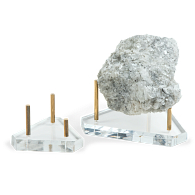 Brass & Acrylic Peg Triangle Display Base Brass & Acrylic Peg Triangle Display Base