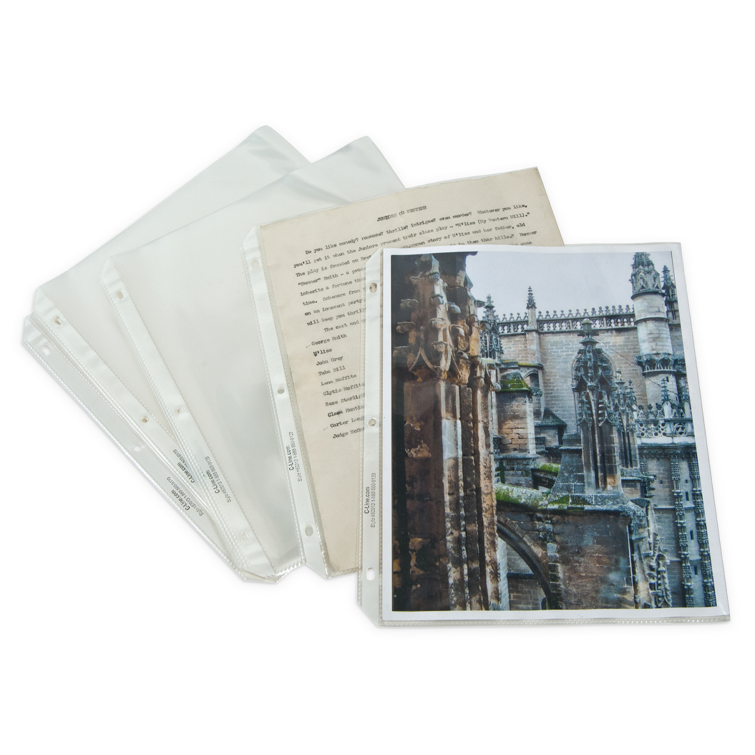 C-Line® Heavy Weight Polypropylene Clear Top-Loading Sheet Protectors (50-Pack)